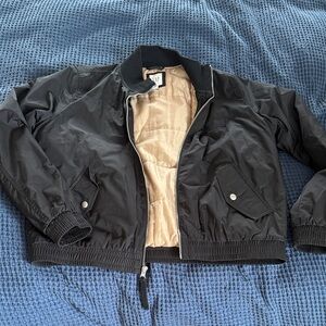 GAP Women’s Black and Tan Bomber Jacket